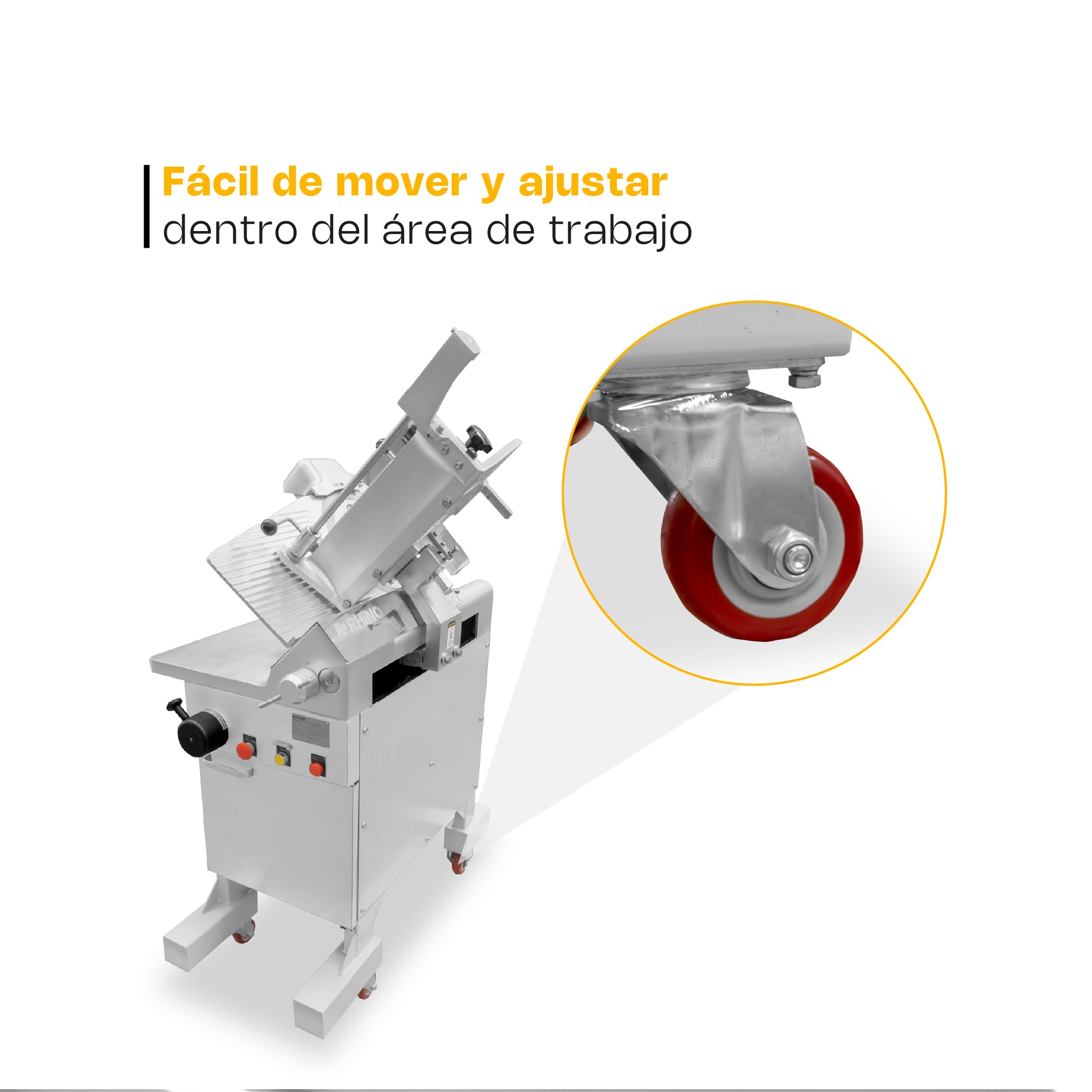 Rebanadora Automática de Carne 363 mm Rhino REBAC-363