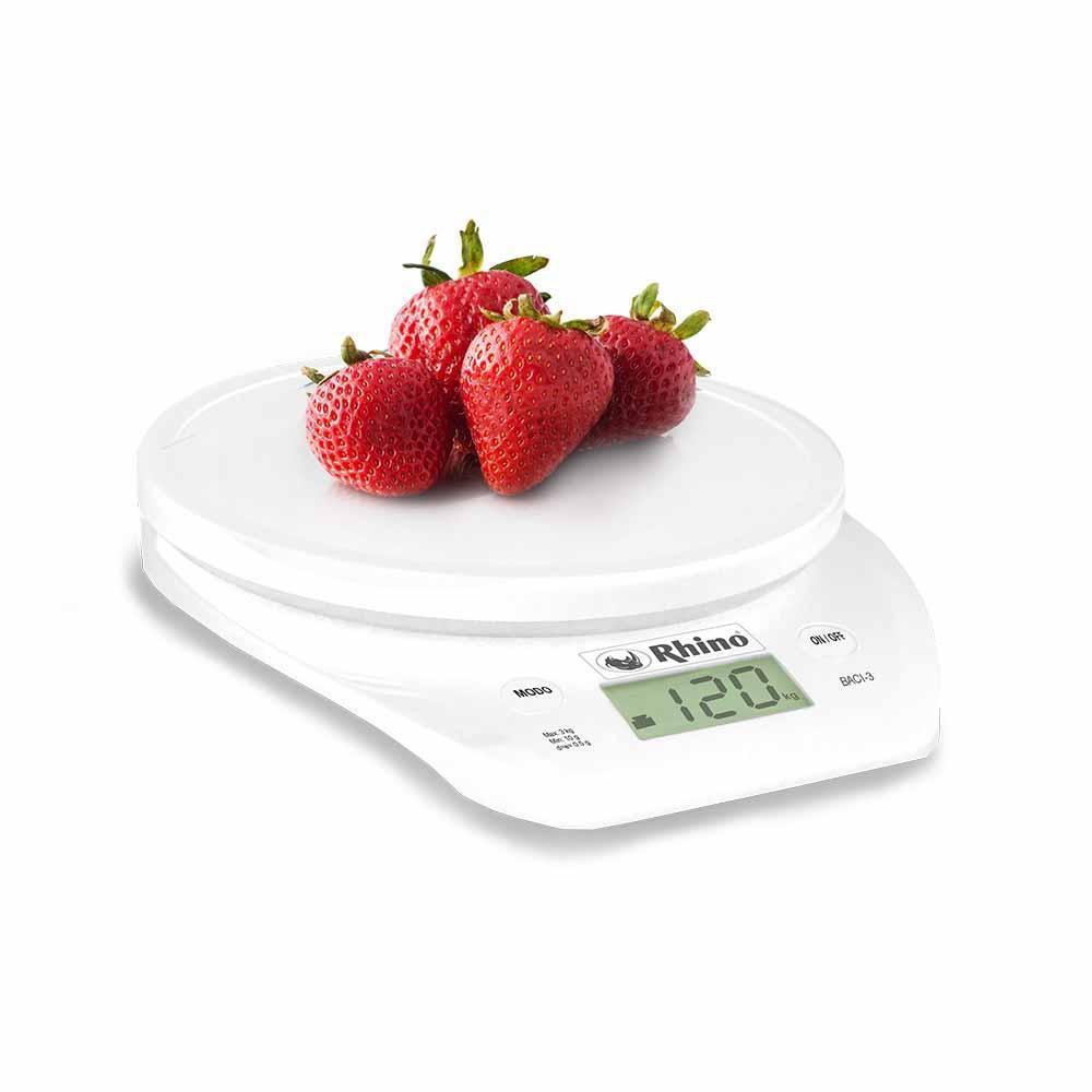Básculas Para Cocina Rhino Baci-3 Peso Volumen Gramos Onzas 3 Kg