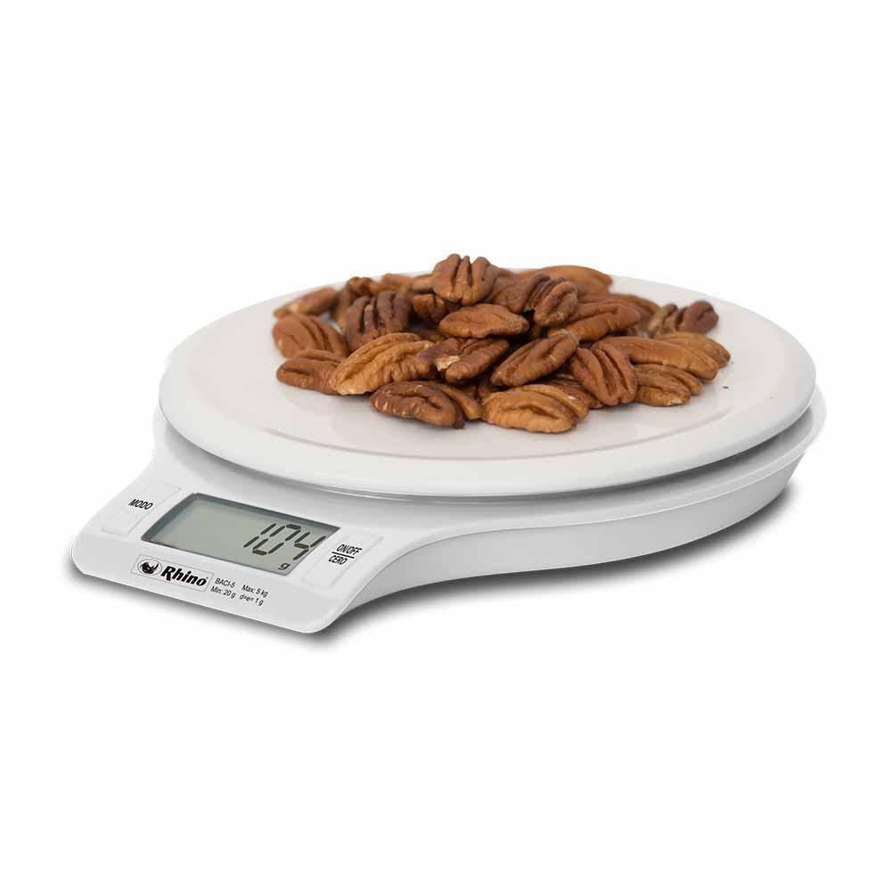 Básculas Para Cocina Mililitros Gramos Libras Onzas 5 Kg 12pz Rhino BACI-5