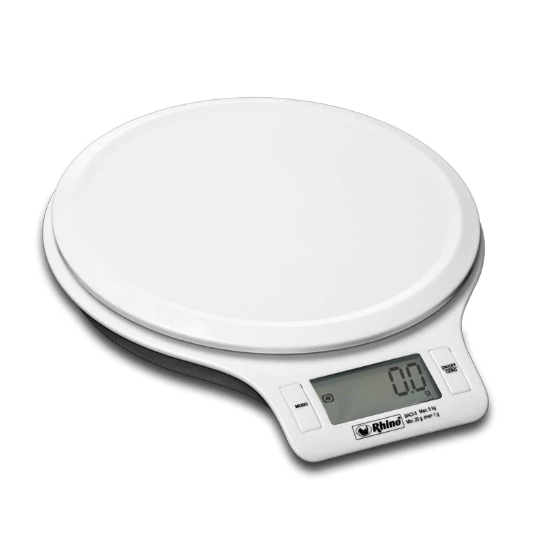 Básculas Para Cocina Mililitros Gramos Libras Onzas 5 Kg 12pz Rhino BACI-5
