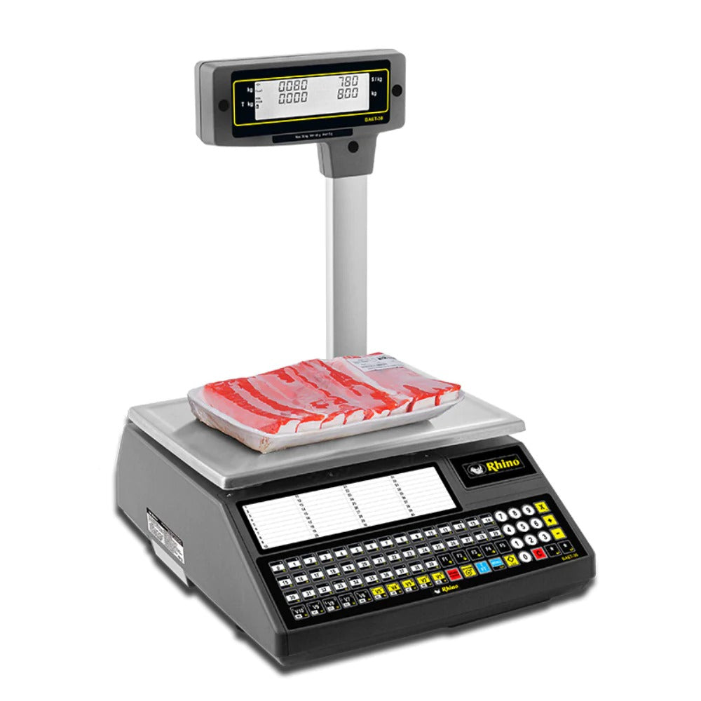 Báscula Etiquetadora Rhino Baet-30 Digital Tickets Abarrotes Internet 30 Kg