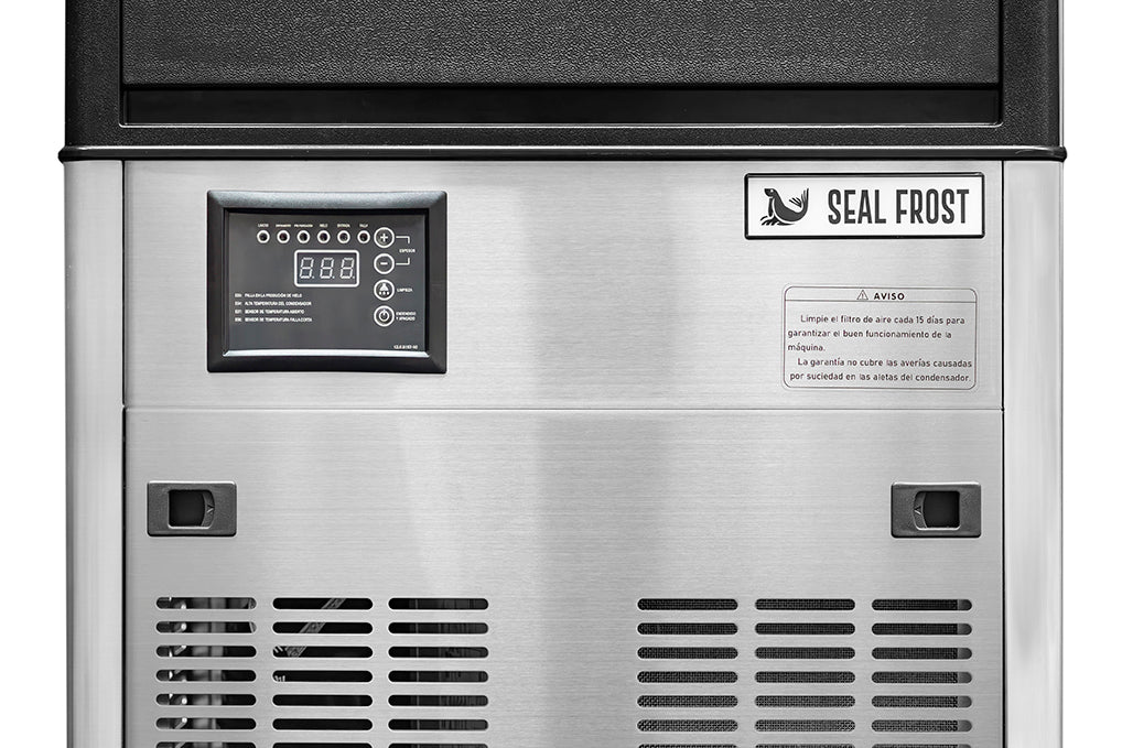 Máquina de hielo en cubo, bajo mostrador Seal Frost SF-129S, 55 kg en 24 hr.