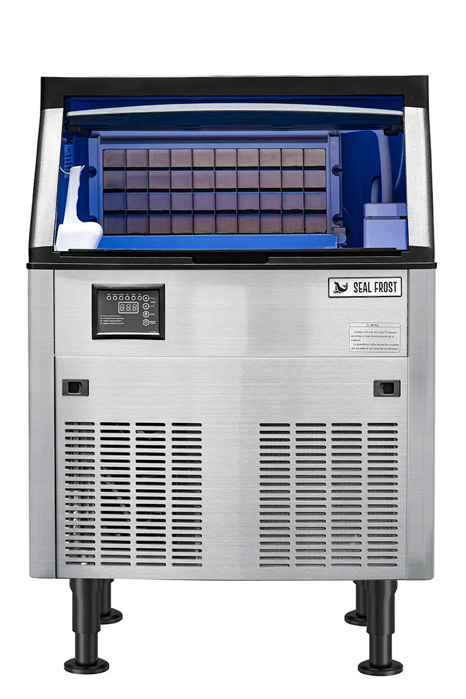Máquina de hielo en cubo, bajo mostrador, Seal Frost SF-289S, 127 kg en 24 hr.