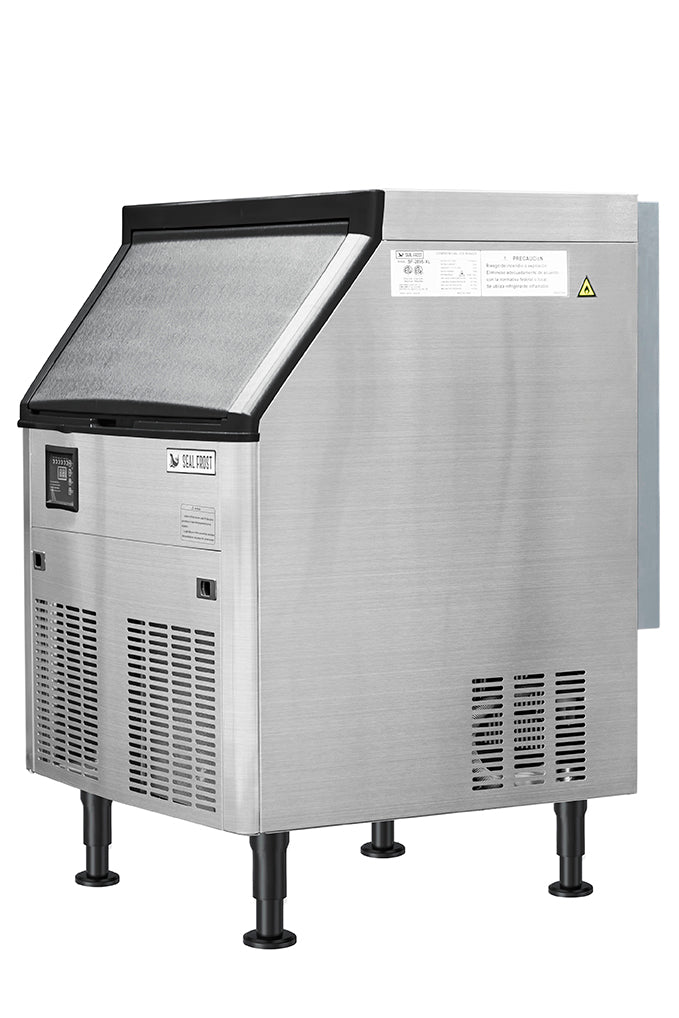 Máquina de hielo en cubo, bajo mostrador, Seal Frost SF-289S, 127 kg en 24 hr.