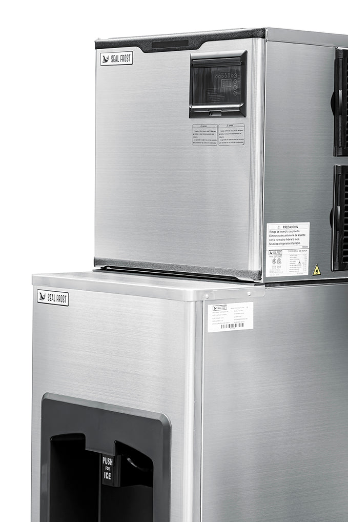 Máquina de hielo en cubo, dispensadora, Seal Frost SF-350D 160 kg en 24 hrs.
