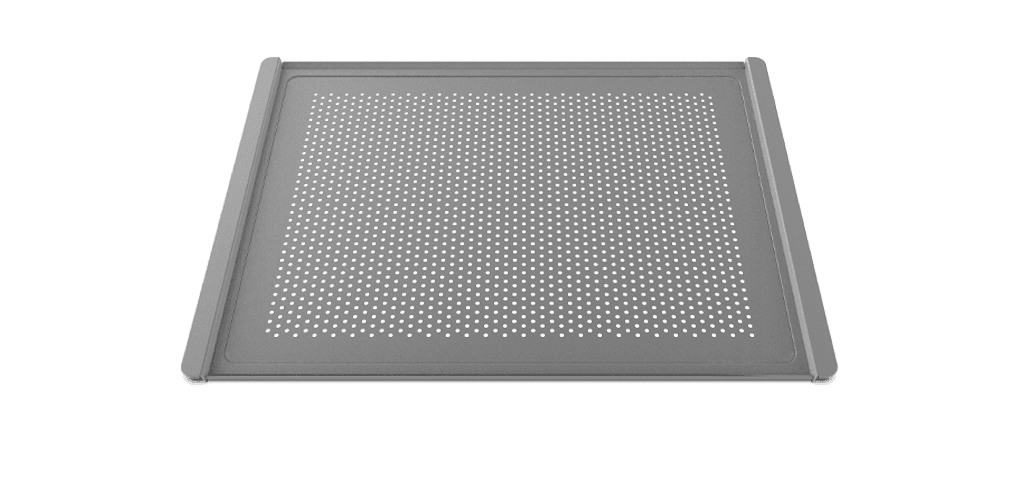 Bandeja en aluminio microperforada cubierta silicona 460x330 FORO.SILICO Unox TG314