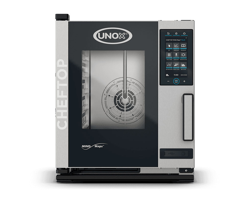 Horno combinado electrico 5 GN 2/3 CHEFTOP MIND.Maps PLUS COMPACT Unox XECC-0523-EPRM-CM