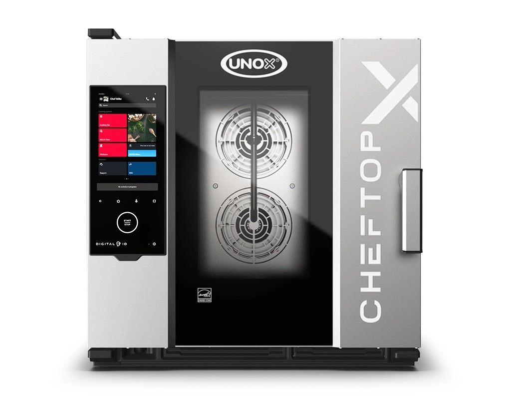 Hornos mixtos profesionales de sobremesa a gas Unox CHEFTOP-X XADA-0611-GXRS-NP