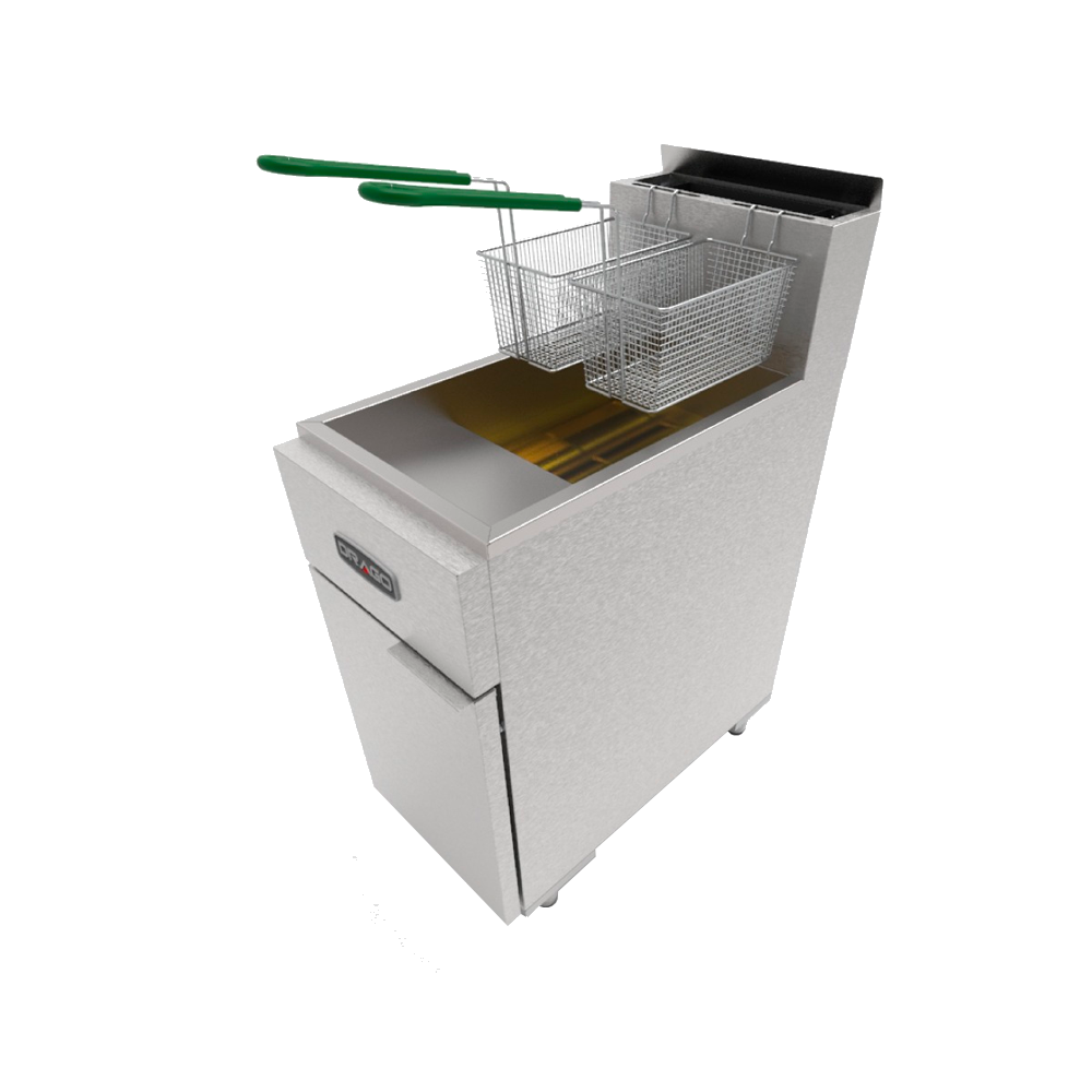 Freidora a gas de 21 litros Drago modelo FG-21RS