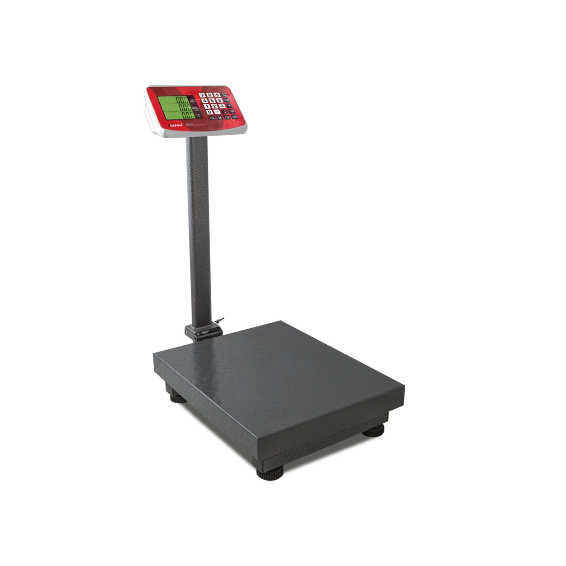 Báscula de Plataforma Plegable Comercial de 100 kg con Doble Pantalla Vinson BAPLE-200