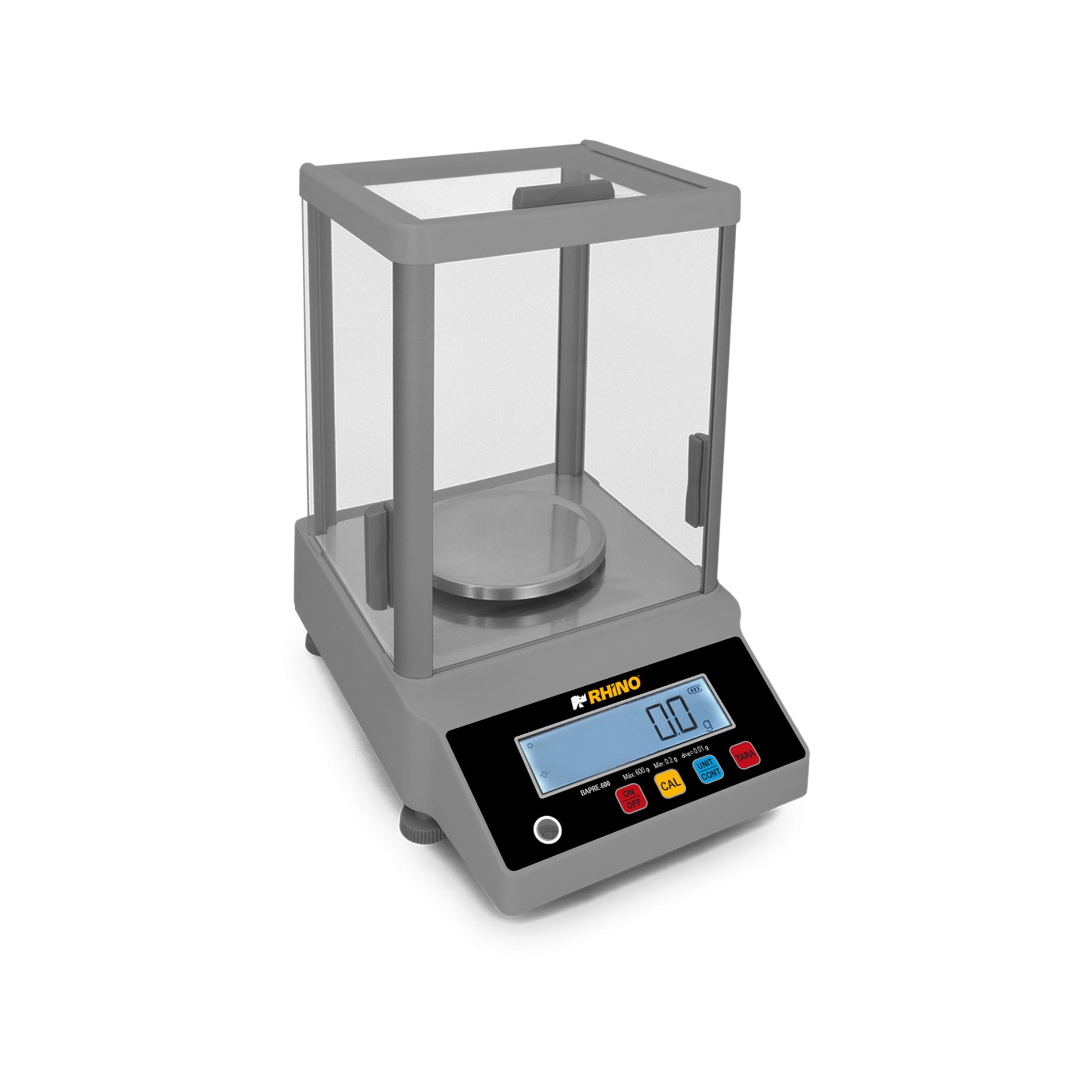 Báscula Electrónica de Precisión de 600 g con Conteo de Piezas y Función Hold Rhino BAPRE-600