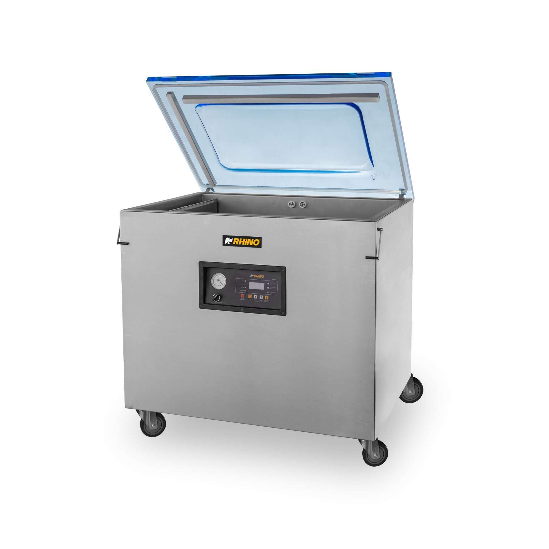 Empacadora al Vacío Industrial de Doble Campana Trifásica con Barra de 78 cm Rhino EVAC-40X