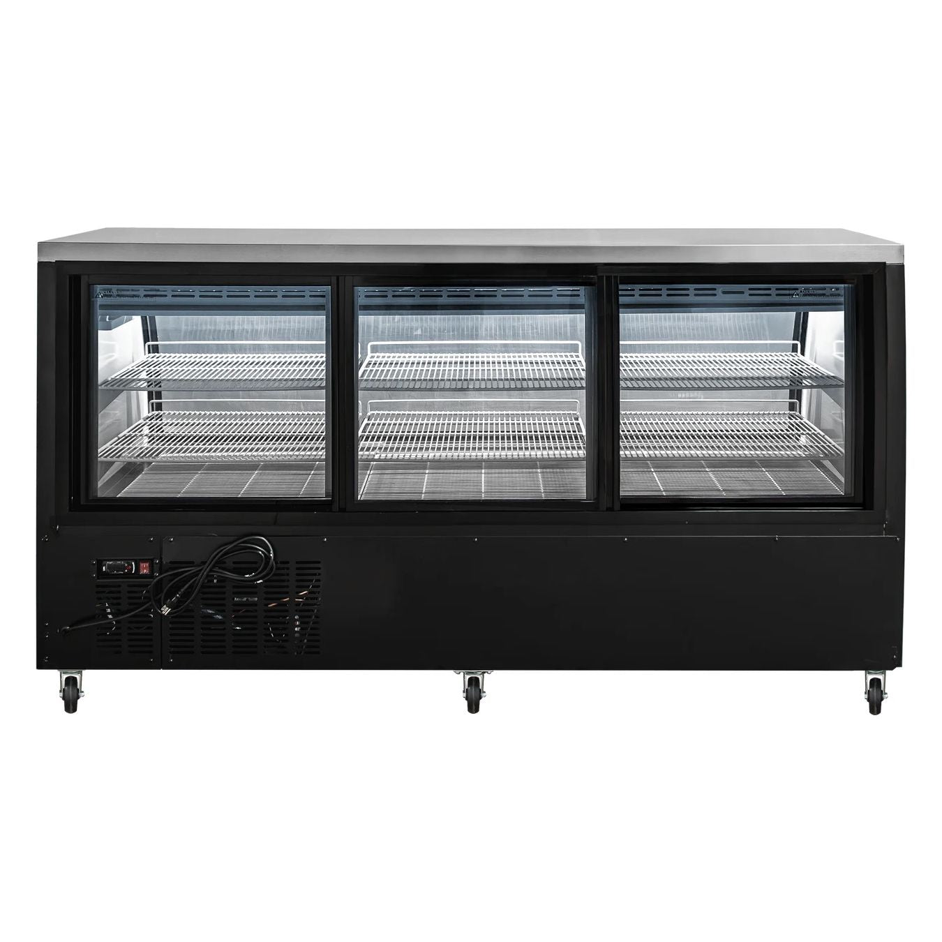 Vitrina Cremera Cristal Curvo, 3 Puertas, 15.3 Pies Drago VCI-163