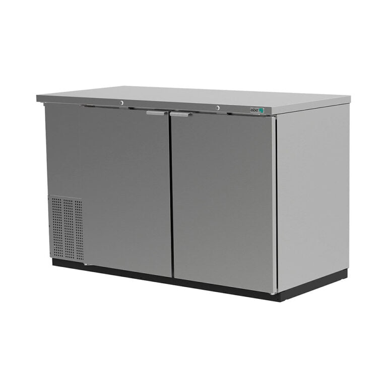 Refrigerador contra barra acero inoxidable 2 puertas marca Asber modelo ABBC-58-S HC freeshipping - Innova FoodService