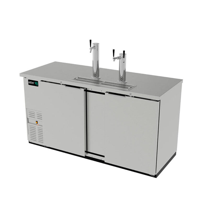 Dispensador de cerveza de 3 barriles 177 cm. marca Asber modelo ADDC-68-S HC freeshipping - Innova FoodService