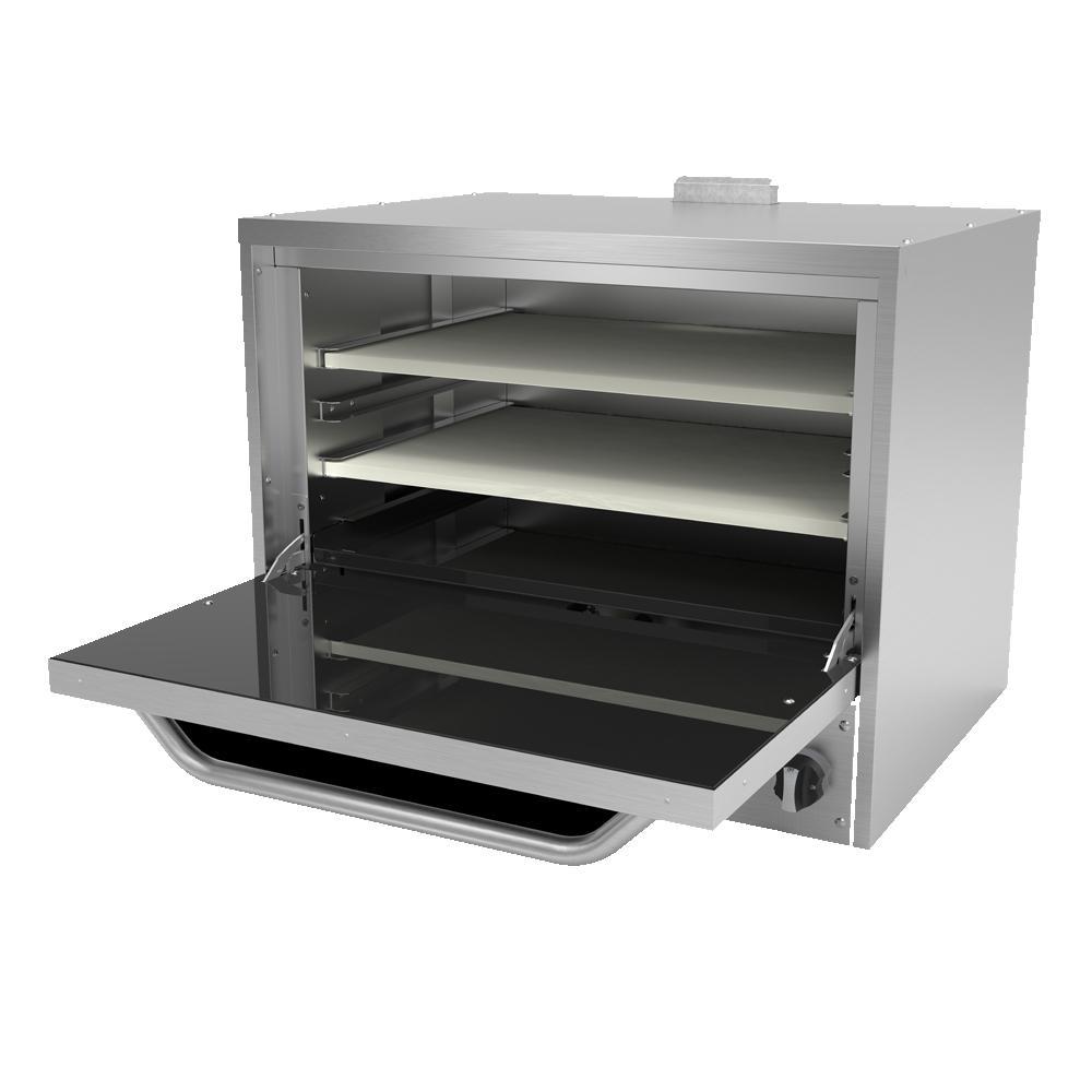 Horno Pizzero con 2 Piedras refractarias y 3 posiciones 36" marca Asber modelo AEPO-36-S freeshipping - Innova FoodService