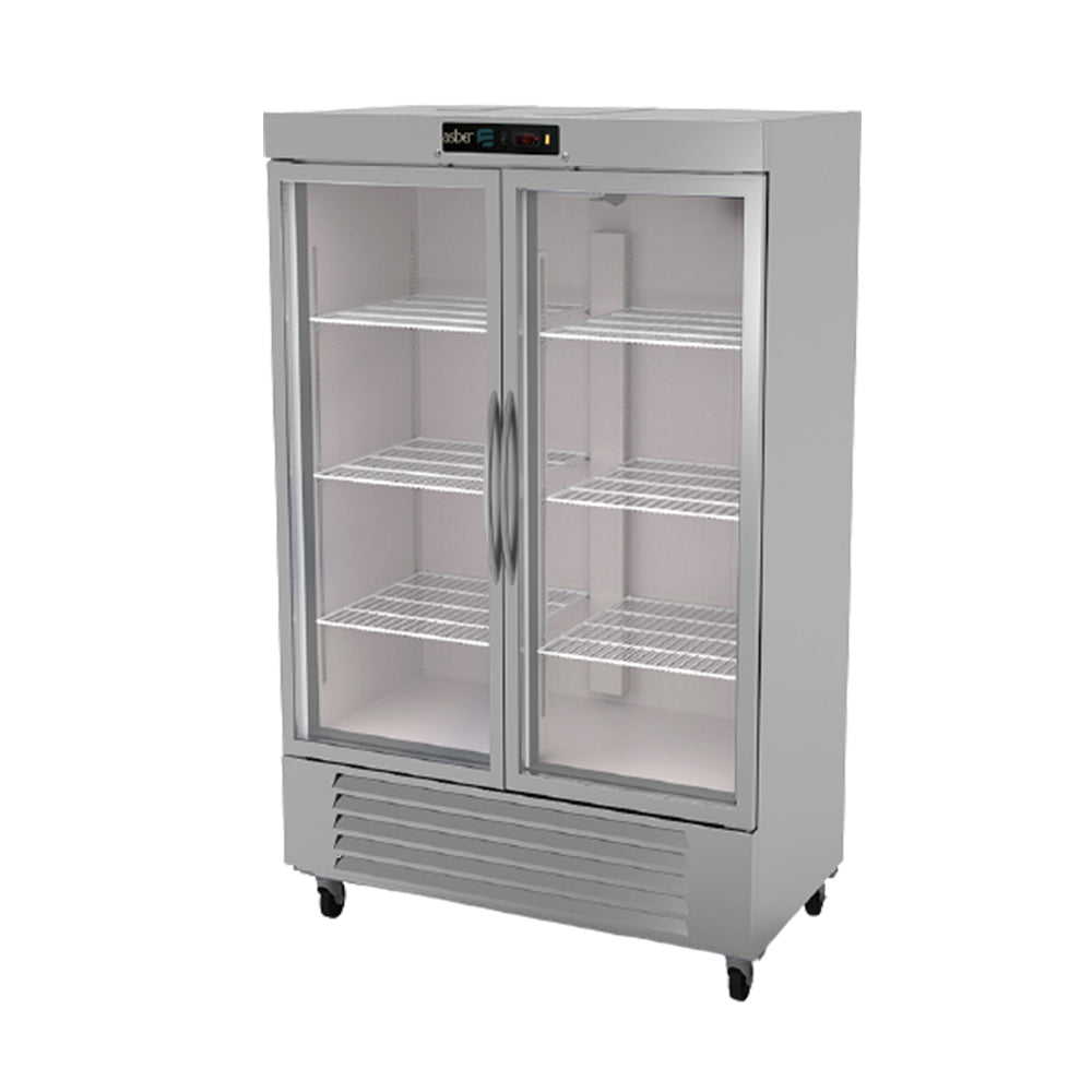 Congelador Vertical 2 puertas de cristal de 37 pies cúbicos marca Asber modelo ARF-37-G HC freeshipping - Innova FoodService