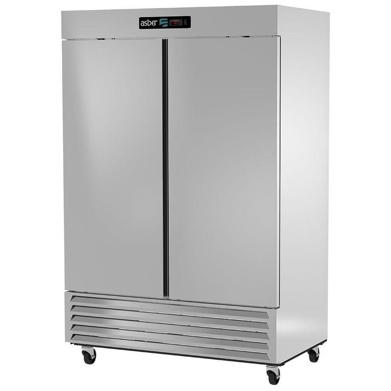 Refrigerador Vertical 2 puertas sólidas marca Asber modelo ARR-49-H HC freeshipping - Innova FoodService