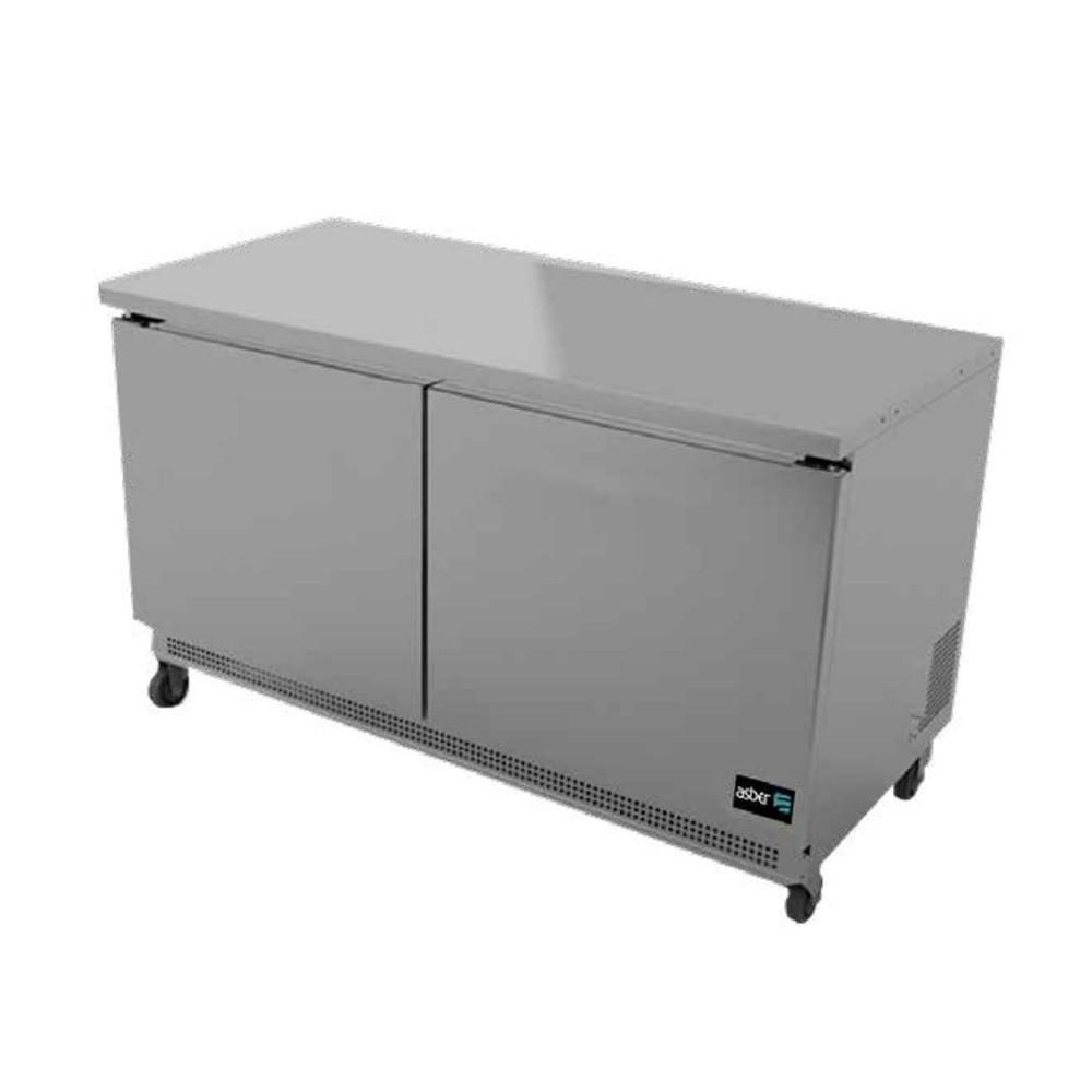 Mesa Bajo Mostrador Refrigerada de 2 puertas, 15.3 pies cúbicos marca Asber modelo AUTR-60 HC freeshipping - Innova FoodService