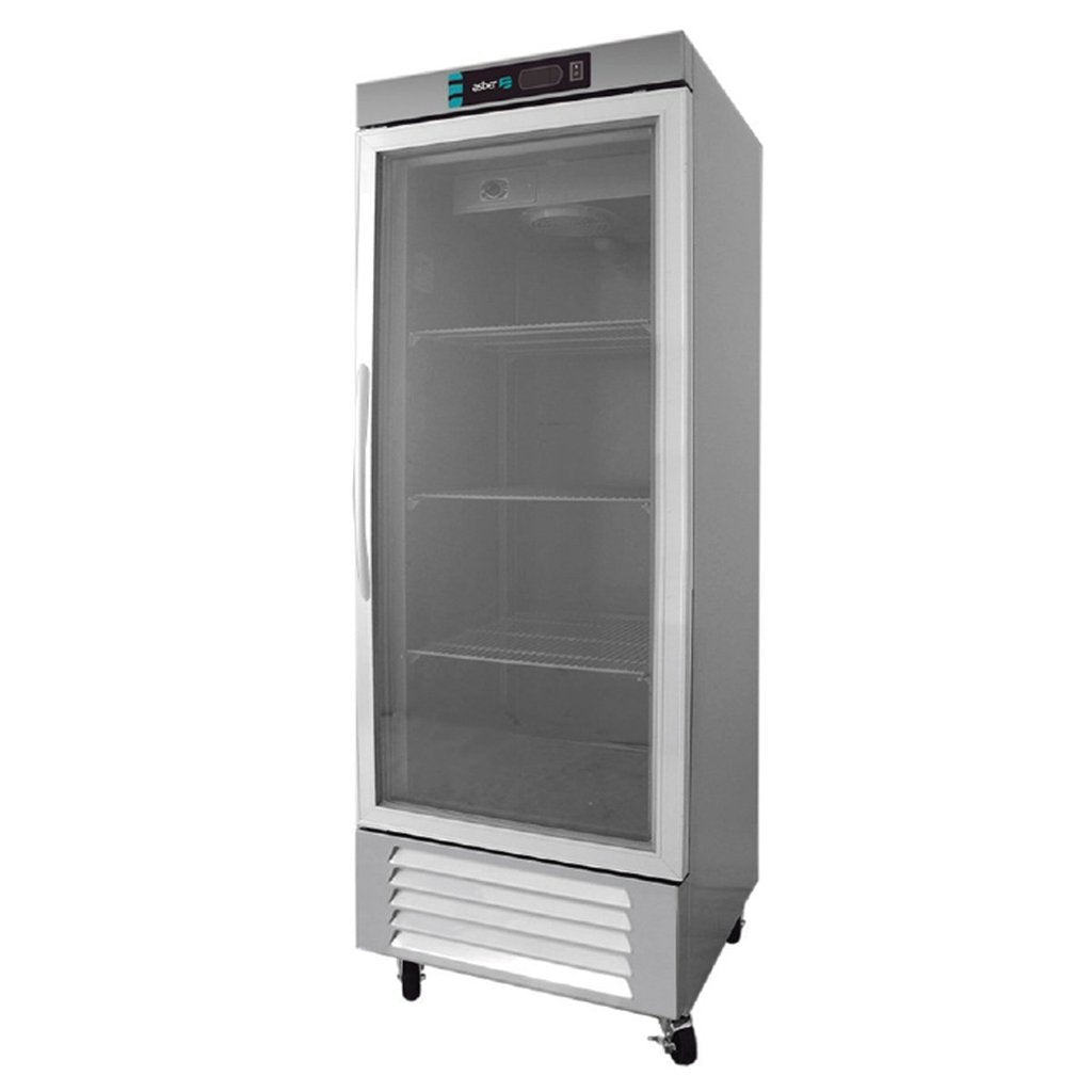 Refrigerador Vertical 1 puerta de cristal marca Asber modelo ARR-17-G HC freeshipping - Innova FoodService