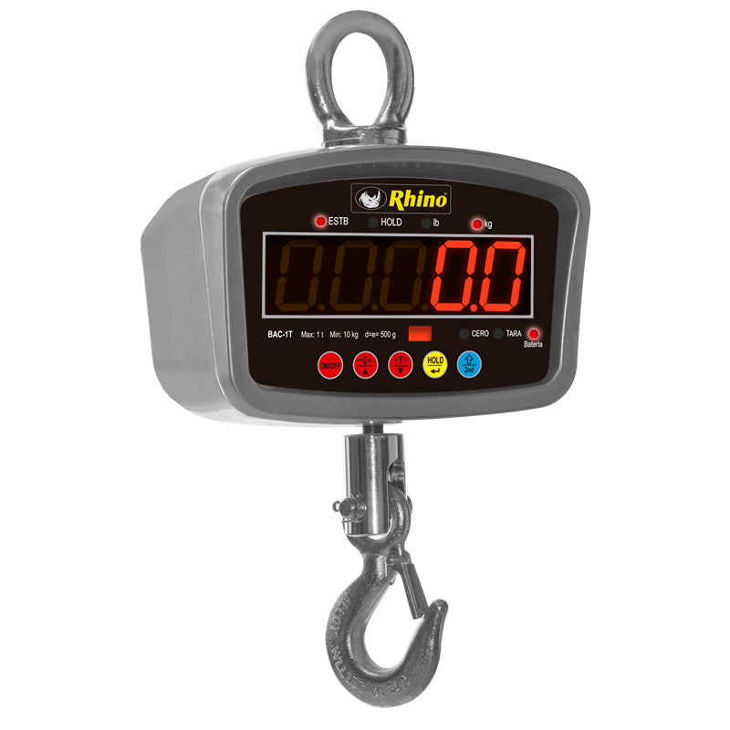 Básculas Colgantes Rhino Bac-1T Electronica Recargable Control Remoto 1000 Kg