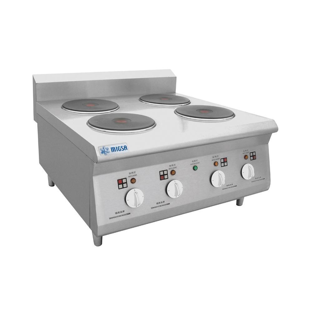 Parrilla eléctrica con 4 platos calientes Marca Migsa Modelo BN600-E603 freeshipping - Innova FoodService