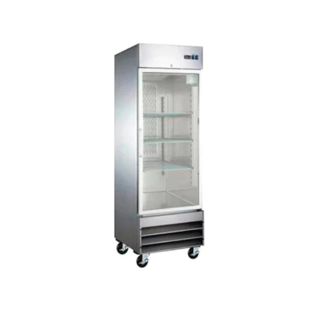 Congelador 1 puerta de cristal Icehaus modelo CV-1PC-SS-01