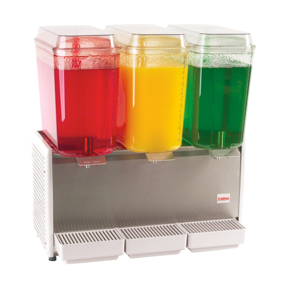 Dispensador de bebidas 3 Tazones 18 lts. cada uno marca Crathco modelo D35-4 freeshipping - Innova FoodService