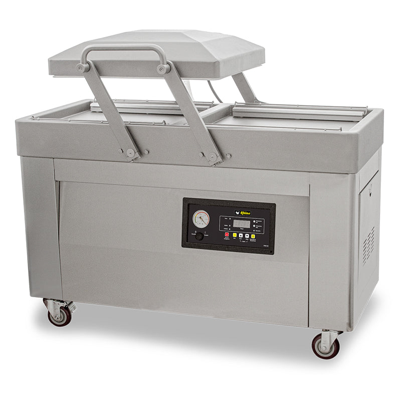 Maquinaria Comercial Rhino Evac-40 Empacadora Vacío Barra Selladora Acero Inoxidable 51 Cm