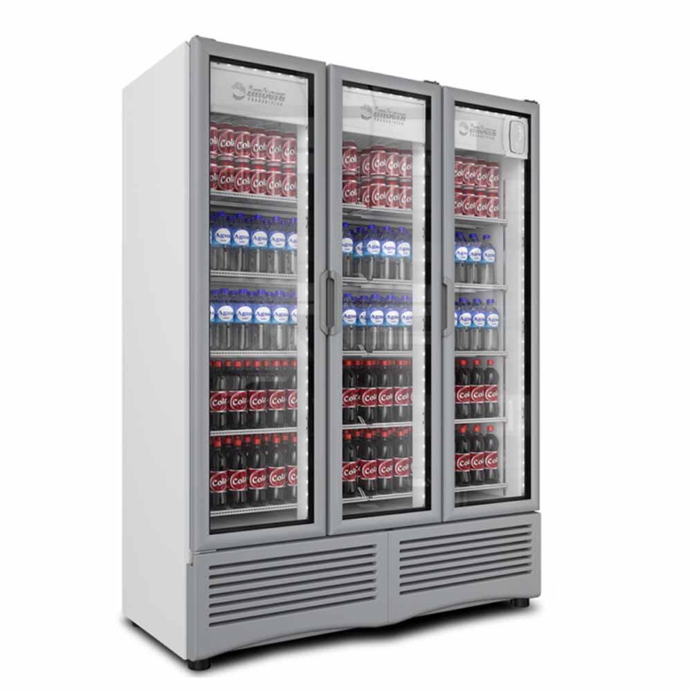 Refrigerador vertical 3 puertas de cristal Marca Imbera Modelo G342-1023825 freeshipping - Innova FoodService