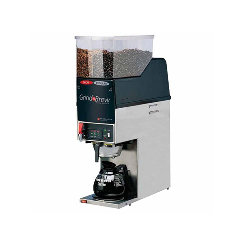 Cafetera percoladora para una jarra con molino doble integrado Marca Grindmaster Modelo GNB-21H freeshipping - Innova FoodService