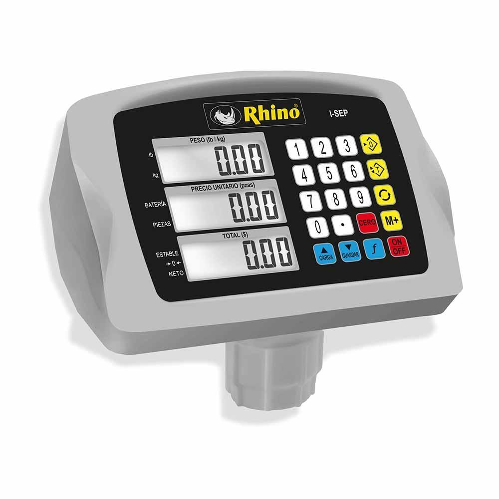 Básculas De Plataforma Rhino Bp-80 Acero Inoxidable Plegable Batería Recargable 80 Kg