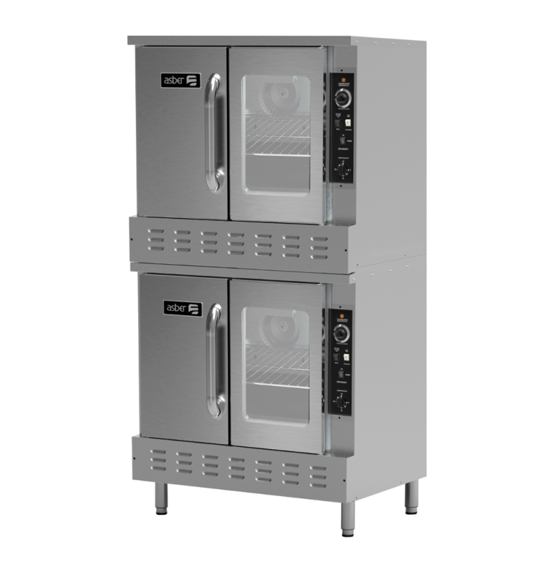 Horno de Convección a gas marca Asber modelo AECO-2 freeshipping - Innova FoodService