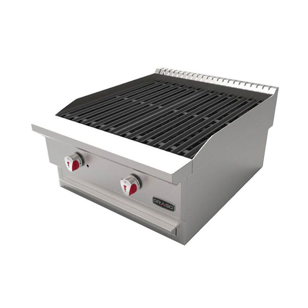 Asador con piedra volcánica de 2'. Marca Drago Modelo AG-2V-R freeshipping - Innova FoodService